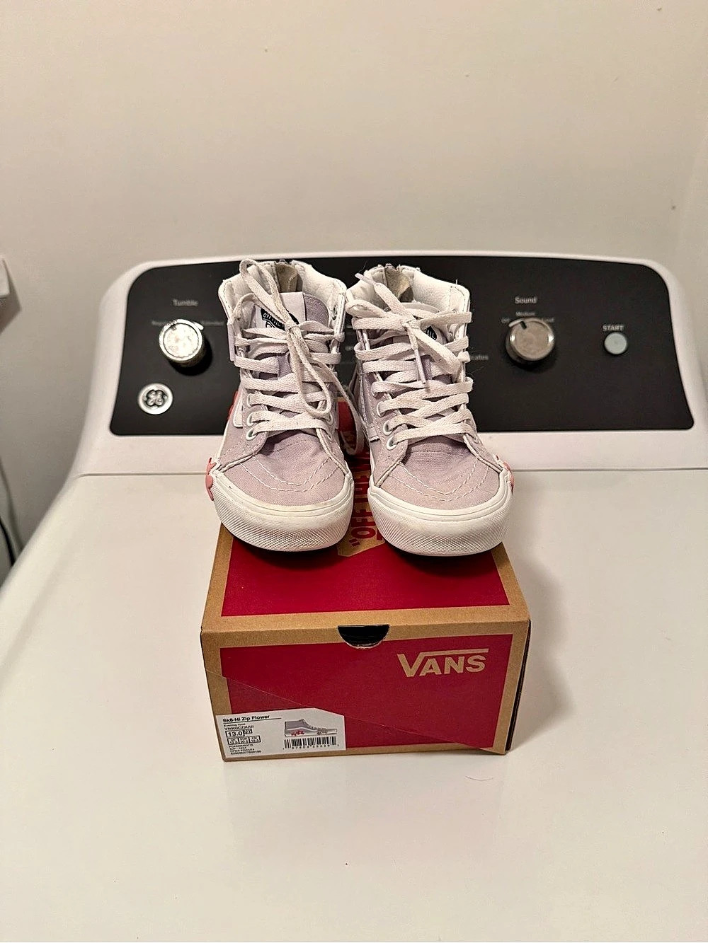 Vans Kids Sk8-Hi Zip Flower Floral High-Top Sneakers